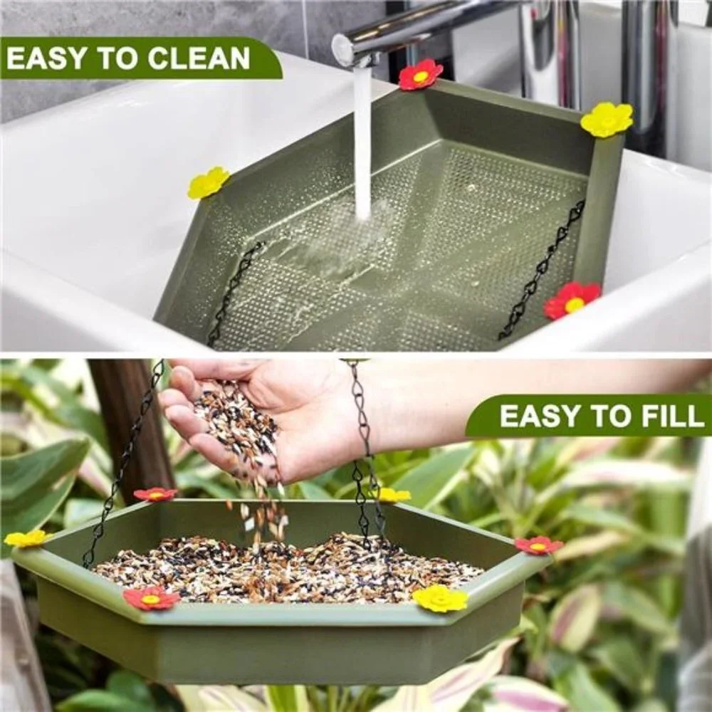 Hanging Bird Bath, Bird Bath, Hanging Bird Feeder, Bird Feeder, 2 in 1 XXL